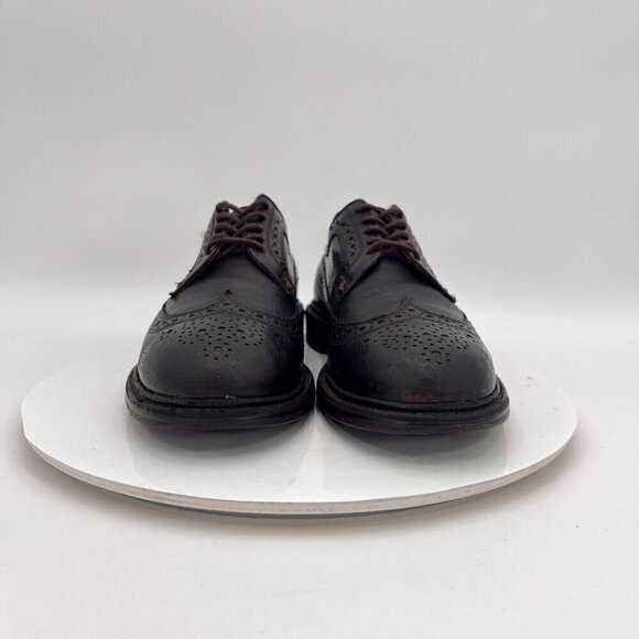 JCrew Ludlow Men Size UK 9 US 10 Brown Tan Leather Brogue Derby Dress Shoes - Picture 4 of 16